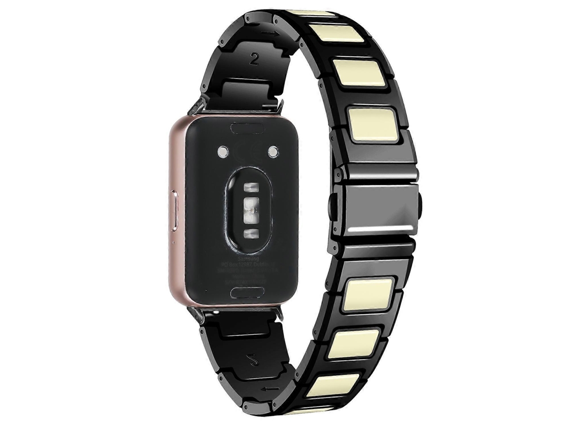 Pulseira De Relógio Tipo B Para Samsung Galaxy Fit3 Sm R390, Pulseira De Metal Ajustável Compatível Com 5,2 Olysi Shop