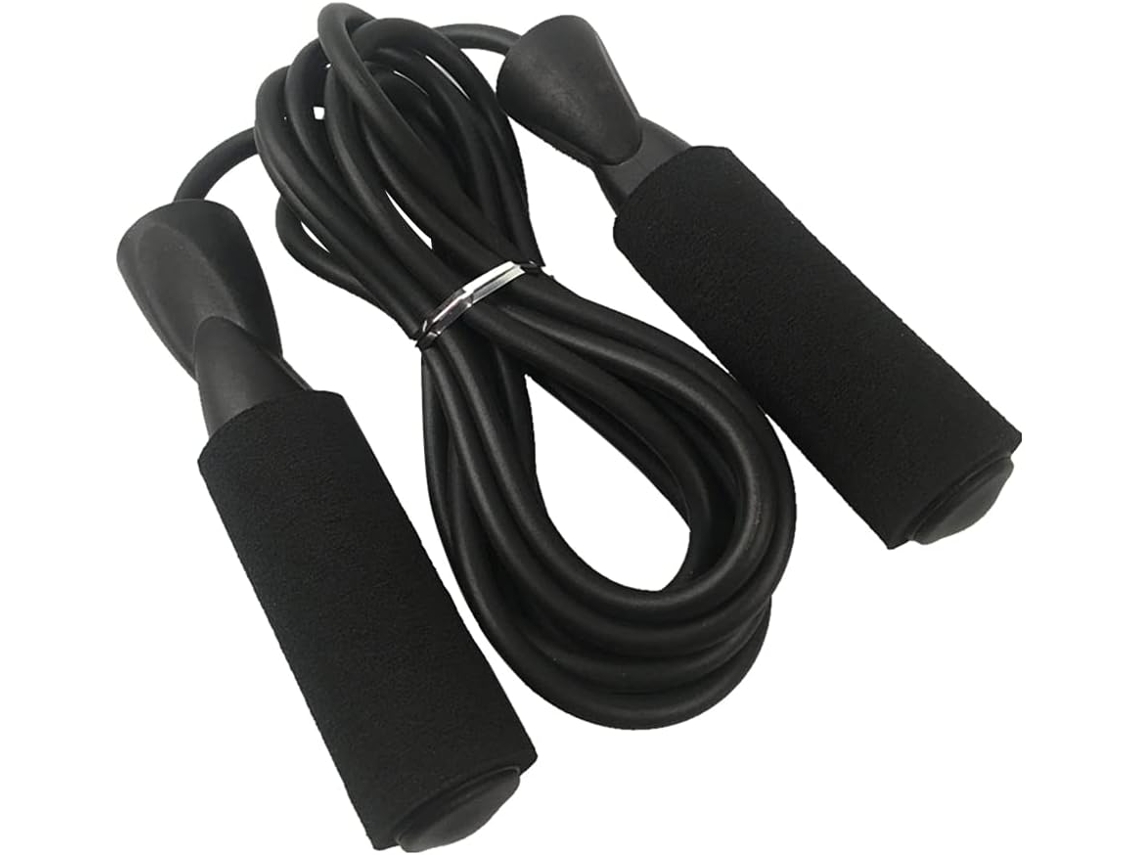 Corda De Pular Ajustável Com Pegas Espuma Macia E Fluida Ideal Para Treino Condicionamento Físico, Treinamento De