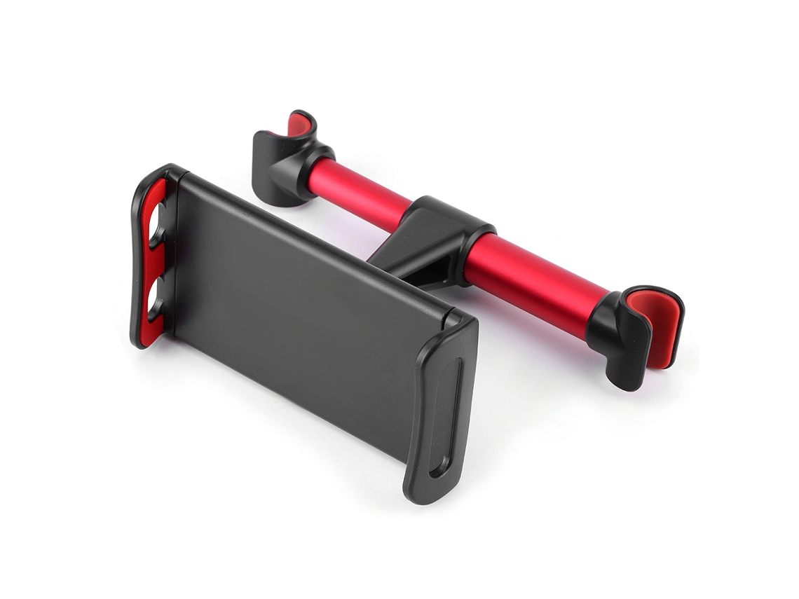 Suporte Para Celular No Encosto De Cabeça Do Banco Traseiro Do Carro, Ajustável E Universal, Para Celulares E Tablets De 4,7 A 10,5 Polegadas, Vermelh