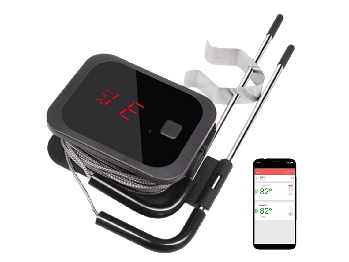 Termômetro De Carne Sem Fio, Conectividade Bluetooth 5.1, 4 Sondas,ibt 2x Bluetooth Oem