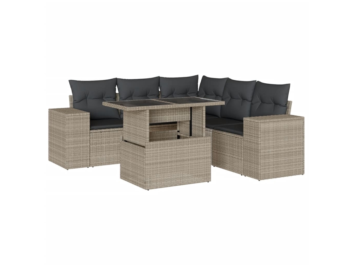 Garden Sofa Set, Garden Sofa Sets Vidaxl Cinzeto Rattan / Vime (n/a)