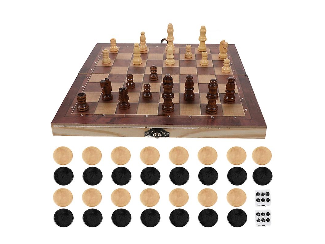 1 Conjunto De Brinquedo De Xadrez 3 Em 1 Allinless