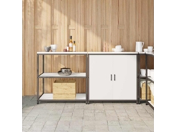 Vidaxl Conjunto De Armazenamento De Cozinha Hattem 2 Unid. Branco