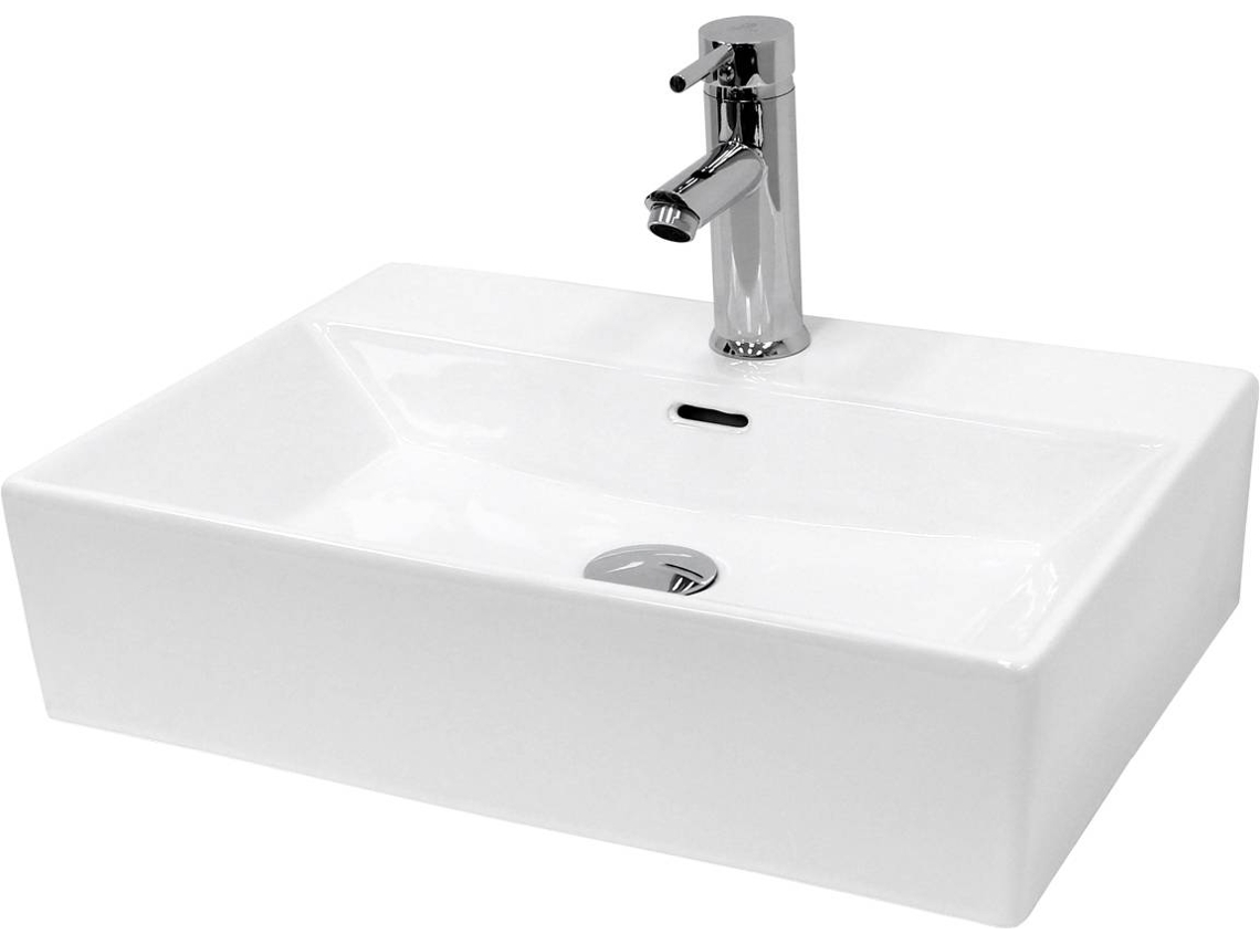 Lavatório ECD (Branco - Cerâmica - 415x360x130 mm)