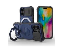 Capa Zruxe Compativel Com Iphone 16 Plus (suporte Magsafe - Alca - Azul Safira)