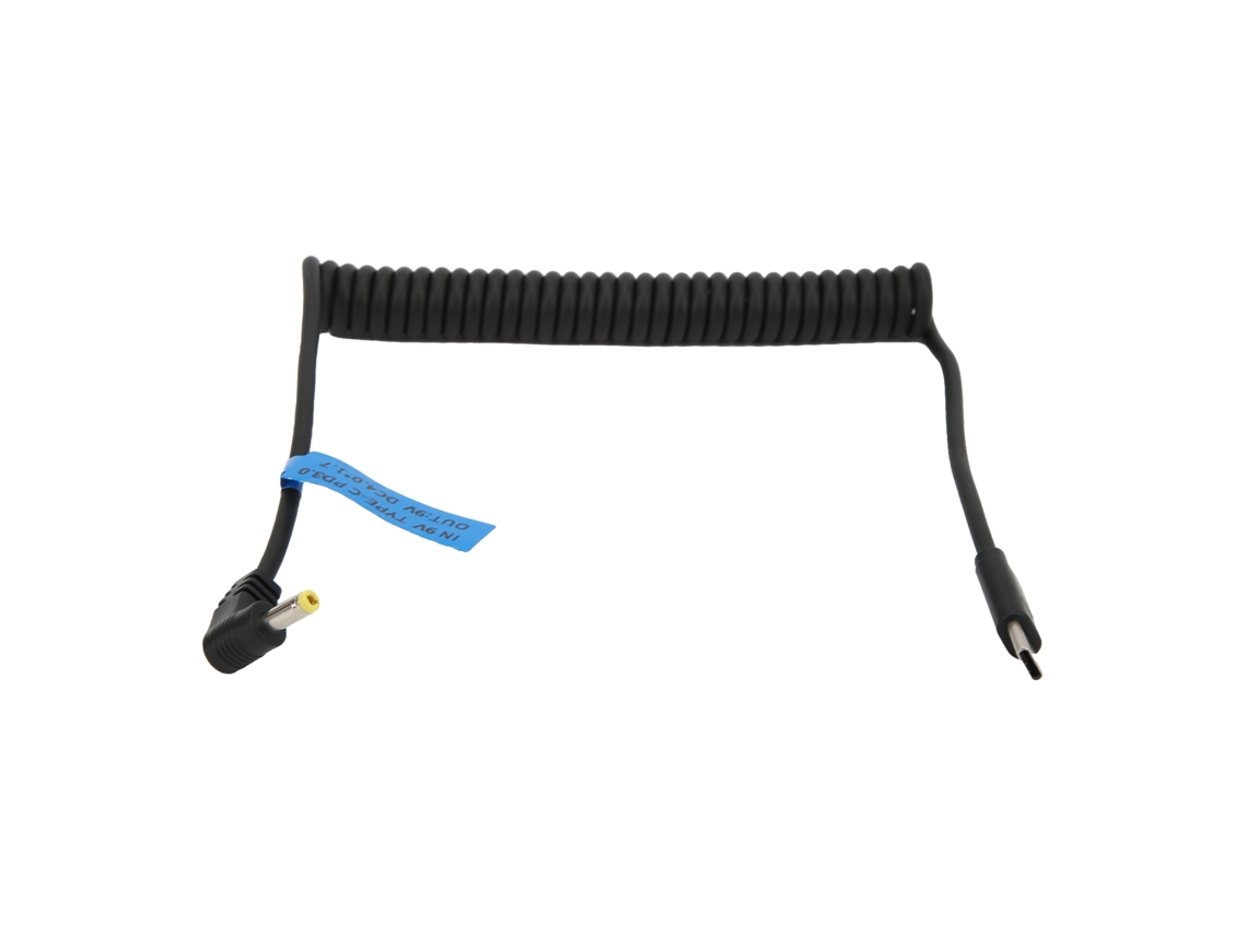 2026-cabo De Alimentação Usb Type-c Para Dc 4017 Com Mola 9v