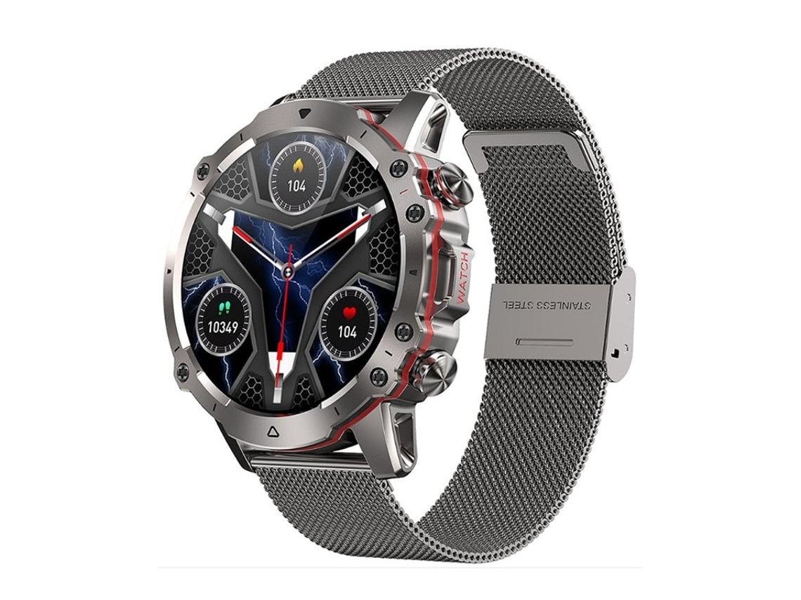 Relógio inteligente Bestvite com chamadas Bluetooth, tela de 1,43 polegadas, monitoramento de frequência cardíaca e pressão arterial e vários modos esportivos