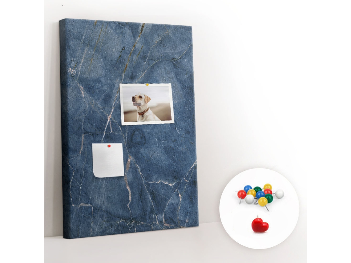 Painel De Cortiça Para Parede Mármore Decorativo Para O Quarto Das Crianças Espelharte (40x60 Cm)
