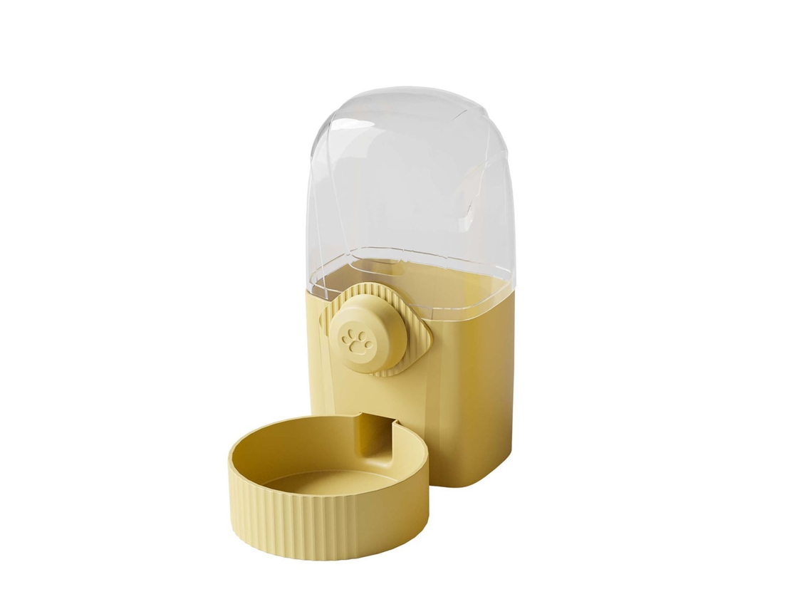 Dispensador Automático De Água, Circulação Contínua, Acabamento Amarelo, Para Uso Doméstico E Hidratação Diária