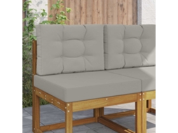 Vidaxl Almofada Para Sofá Externo Poliéster Cinzento 60 X 60 Cm