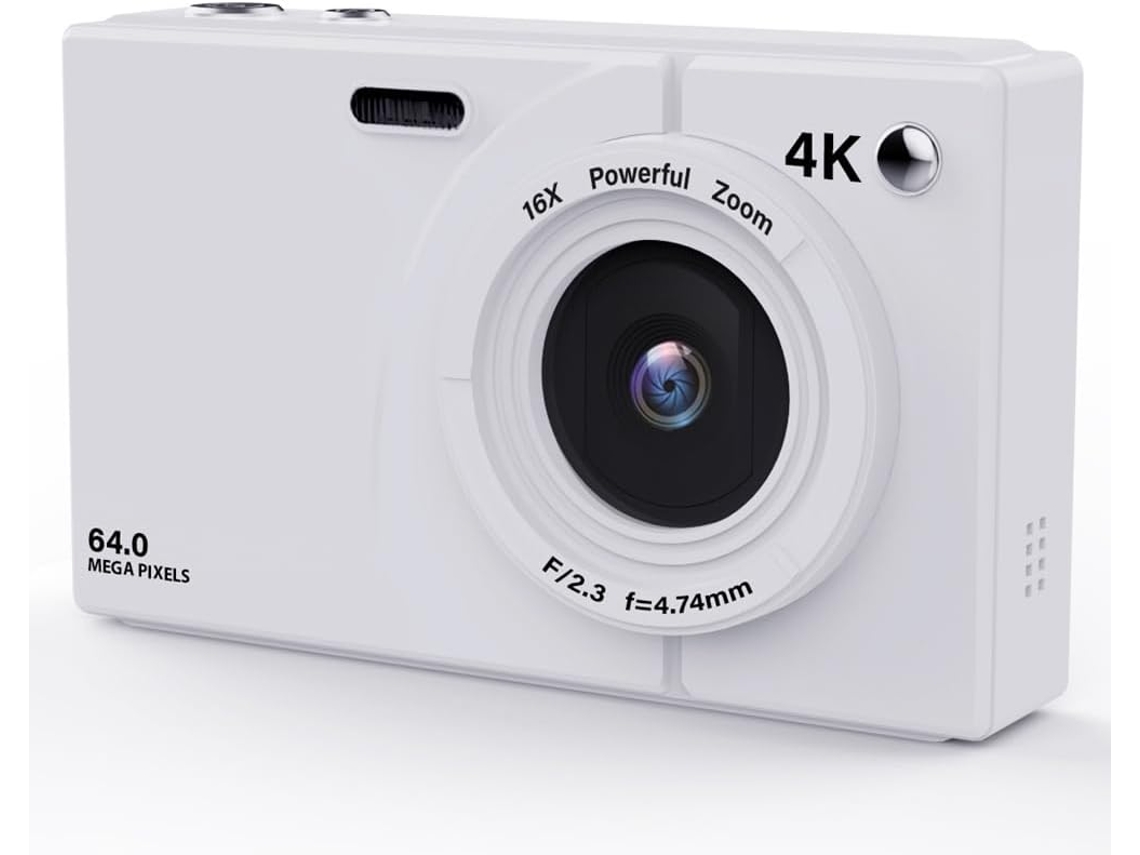 Câmera De Vídeo Digital Ccd 4k De 64mp Com Zoom De 16x, Ecrã De 2,8