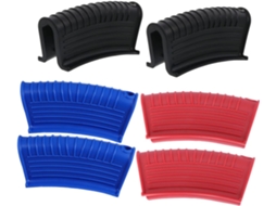 Conjunto De 3 Pares Capas Silicone Grossas Para Panelas, Antiderrapantes E Resistentes Ao Calor