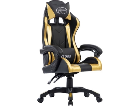 Cadeira Gaming VIDAXL (Dourado - PVC)