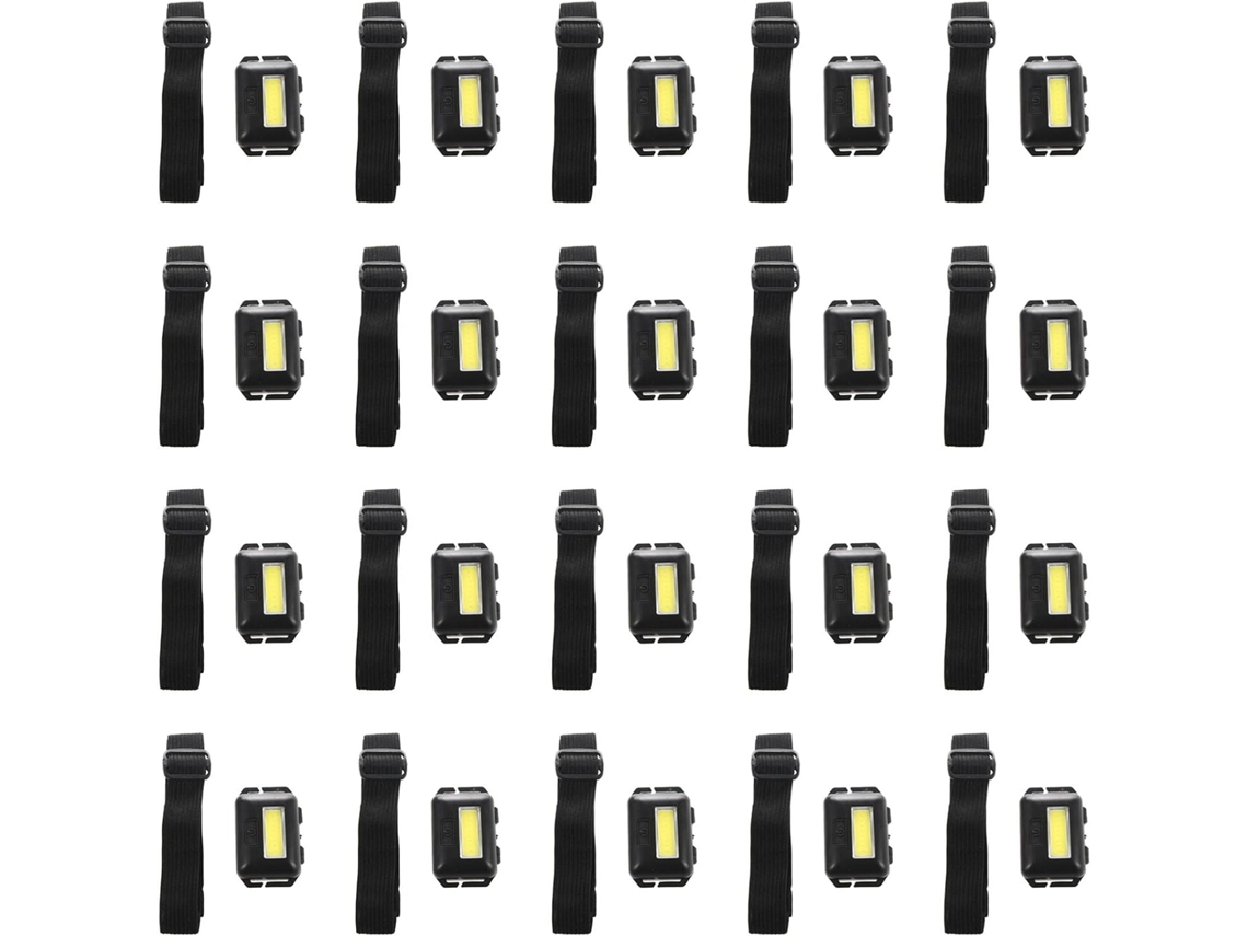 Lanterna De Cabeça Mini Com 20 Leds Cob, 3 Modos, À Prova D Água E Resistente Chuva, Ideal Para Camping, Pesca E