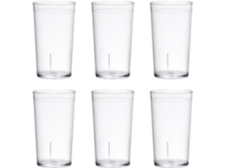 Conjunto De 6 Copos De Água Inquebráveis Para Beber Leite.