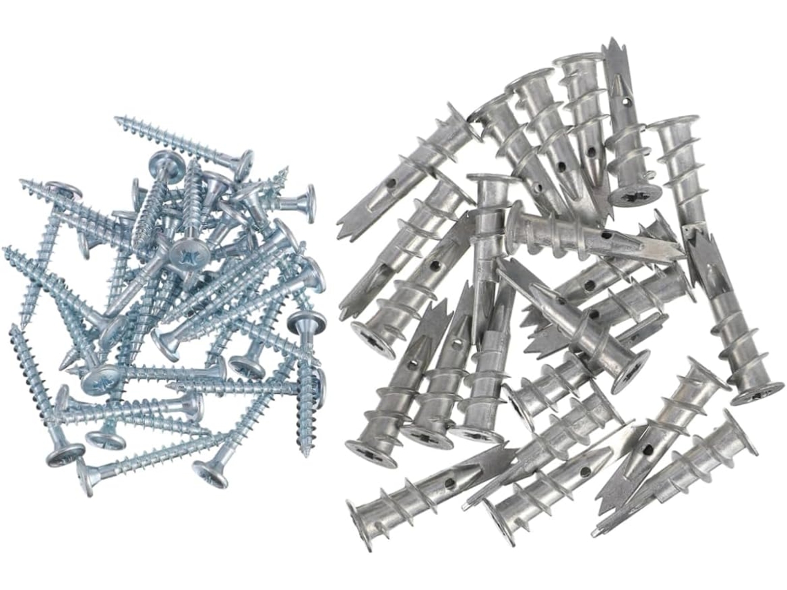 Pacote com 200 Parafusos Autoperfurantes de Metal para Fixação em Gesso Cartonado, Compatíveis com Buchas. SFUSHOS