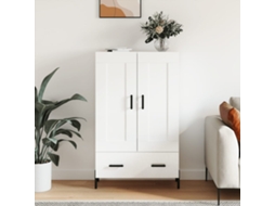 Vidaxl Aparador Alto 69,5x31x115 Cm Derivados Madeira Branco Brilhante