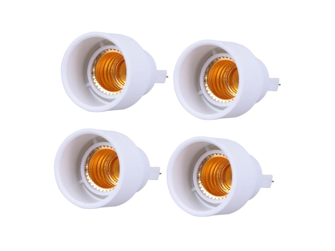 Conjunto De 4 Adaptadores De Soquete Para Conversor De Rosca Para Lâmpadas, Compatíveis Com Lâmpadas