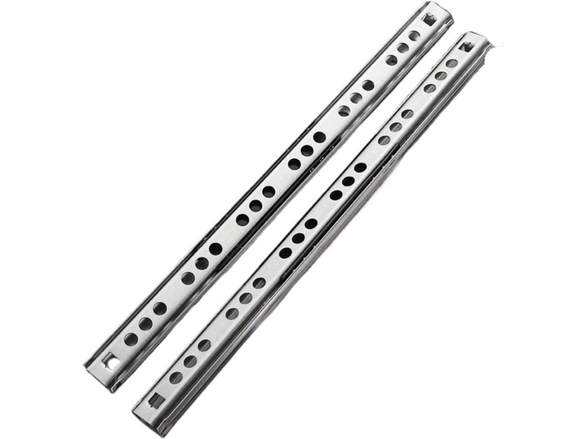Trilho Para Gaveta, 1par De Corrediças Esferas Para Gaveta, Micro, Duas Seções, Trilho Dobrável De Aço 17mm Largura