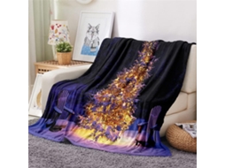 Manta de Flanela Fansu com Estampa 3d Quente e Macia Microfibra para o Inverno Ideal Cama Ou Sofá Adequada Adu