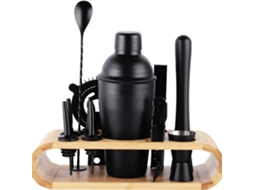 Coqueteleira De Aço Inoxidável Com 12 Peças, Capacidade De 550 Ml, Com Suporte Para Armazenamento. Conjunto De Utensílios Para Coqueteleira.