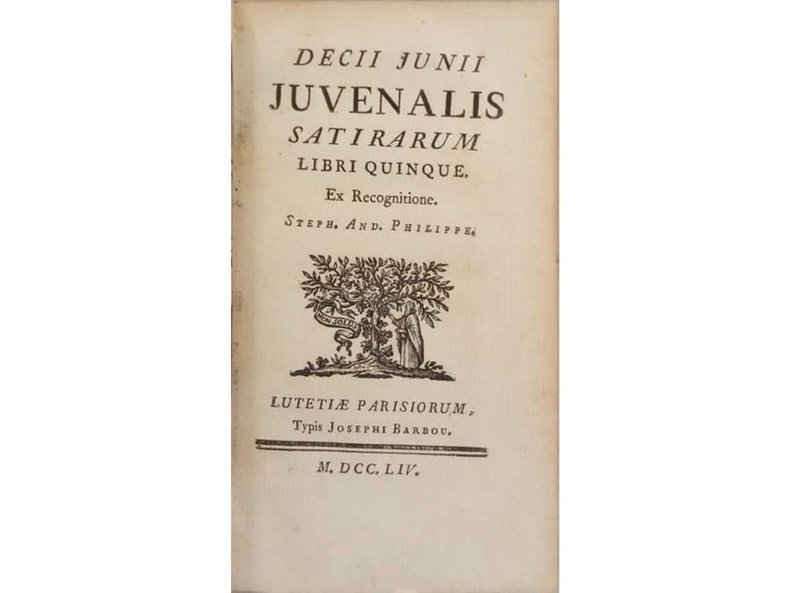 Livro Satirarum de DECII JUNII JUVENALIS (REF!)