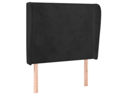 Cabeceira de Cama com Abas de Veludo MAISON EXCLUSIVE (93x23x118/128 cm)