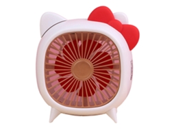 Ventilador de Mesa Usb Portátil Pequeno Cute para Dormitório