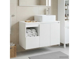 Vidaxl Conjunto De Móveis Para Banheiro 2 Unid. Branco Brilhante