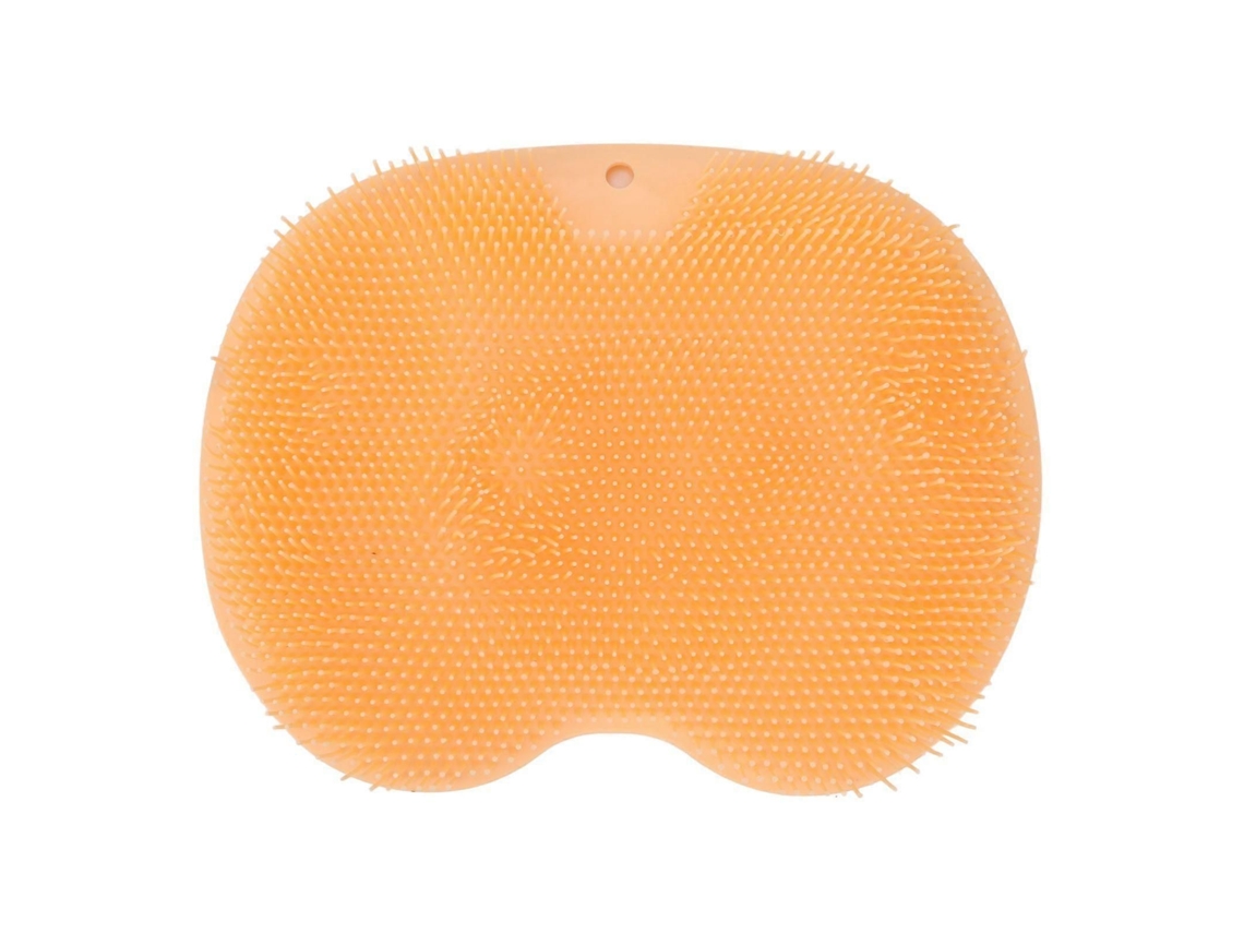 Esfoliante E Massageador Para Os Pés Com Ventosas, Laranja, Macio, Dobrável, Uso No Chuveiro (ymmr)