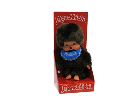 Boneco TOY PARTNER Moncchichi Peluche com Babete Azul 20 Cm (Idade Mínima Recomendada: 3 anos)