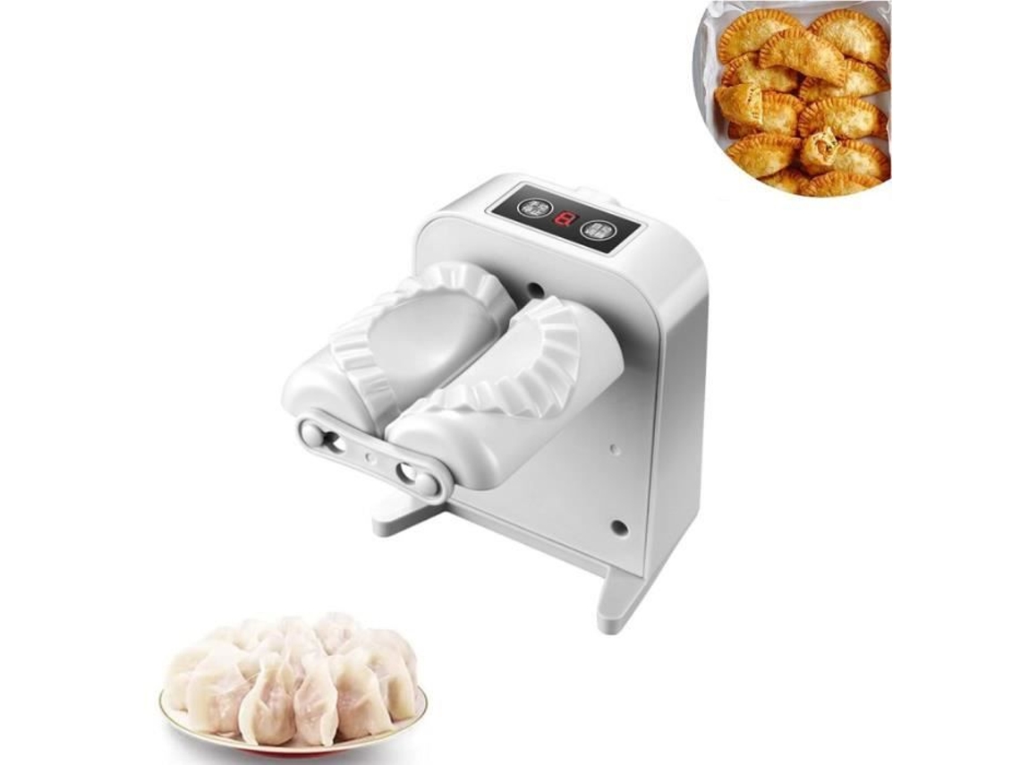 Molde de ravioli elétrico, molde de bolinho elétrico, máquina de gyoza, molde de ravioli de aço inoxidável de cabeça dupla automática S/MARCA