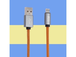 Cabo de Dados EOOCOO (material de Couro Puro, Interface Micro)