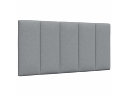 Vidaxl Almofadão De Cabeceira Hanko 100 Cm Tecido Cinzento-claro