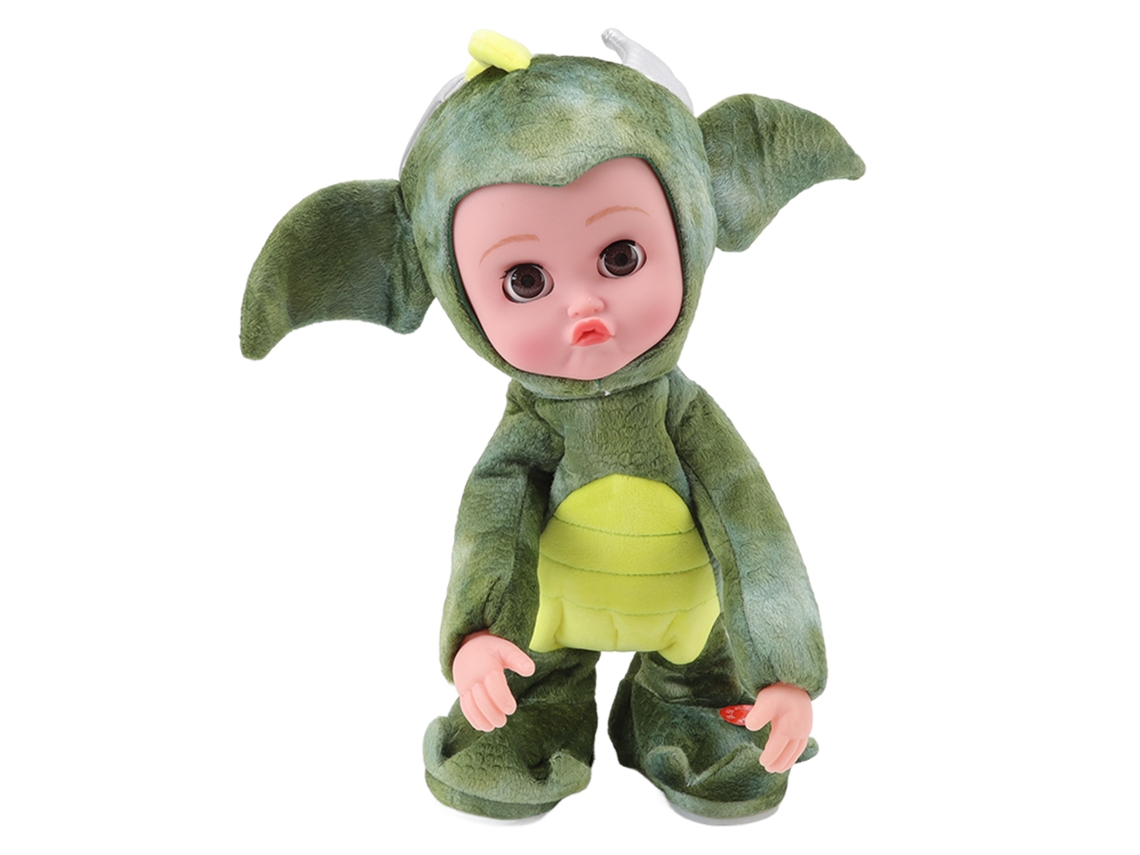 Boneca Bebê Dinossauro Móvel Cantando com Rabo Mexendo