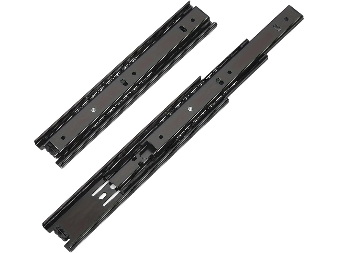 Conjunto De 4 Trilhos Deslizantes Para Gavetas 10a 20 Polegadas Com Fechamento Suave