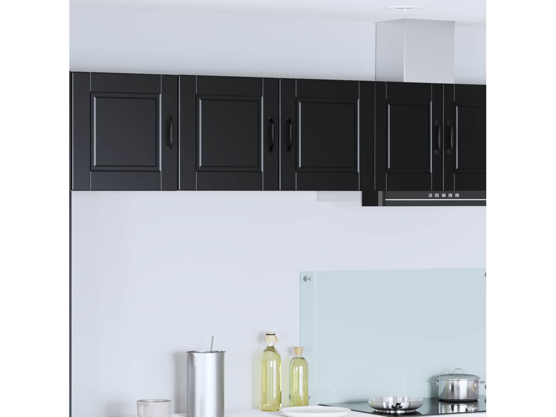 Vidaxl Armário De Parede Porto Preto 80 X 31 X 40 Cm