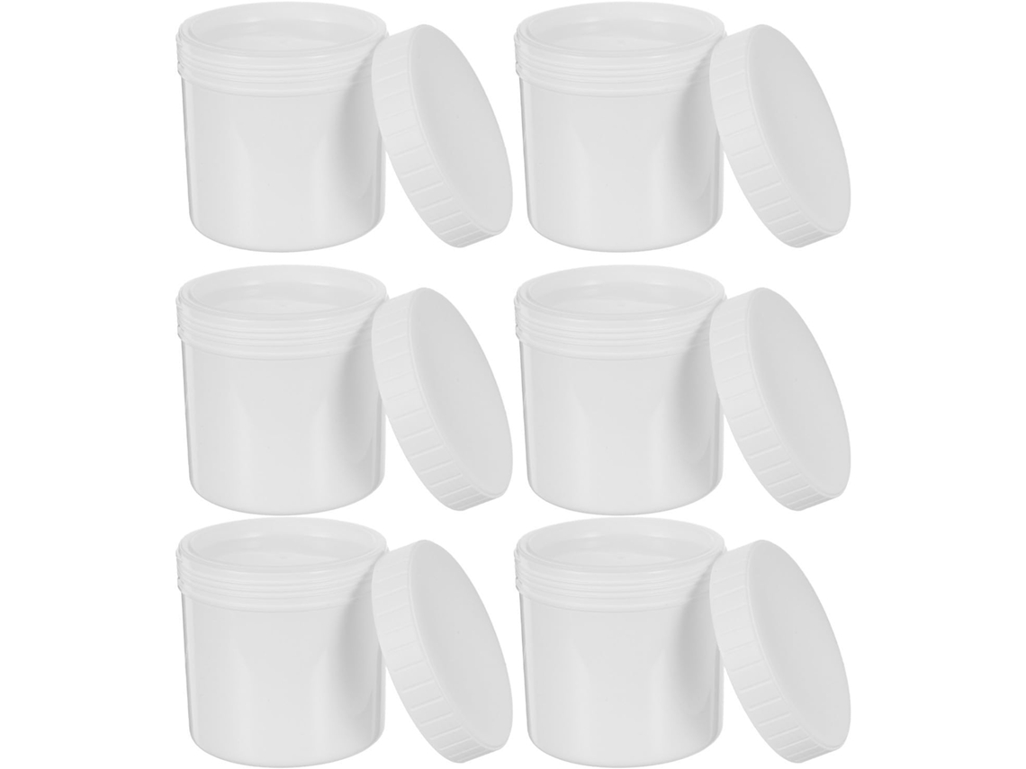 Conjunto De 6-potes Herméticos Balacoo 500ml Com Tampa Rosca Para Farinha E Aveia, Ideais Para Uso Doméstico E Portátil