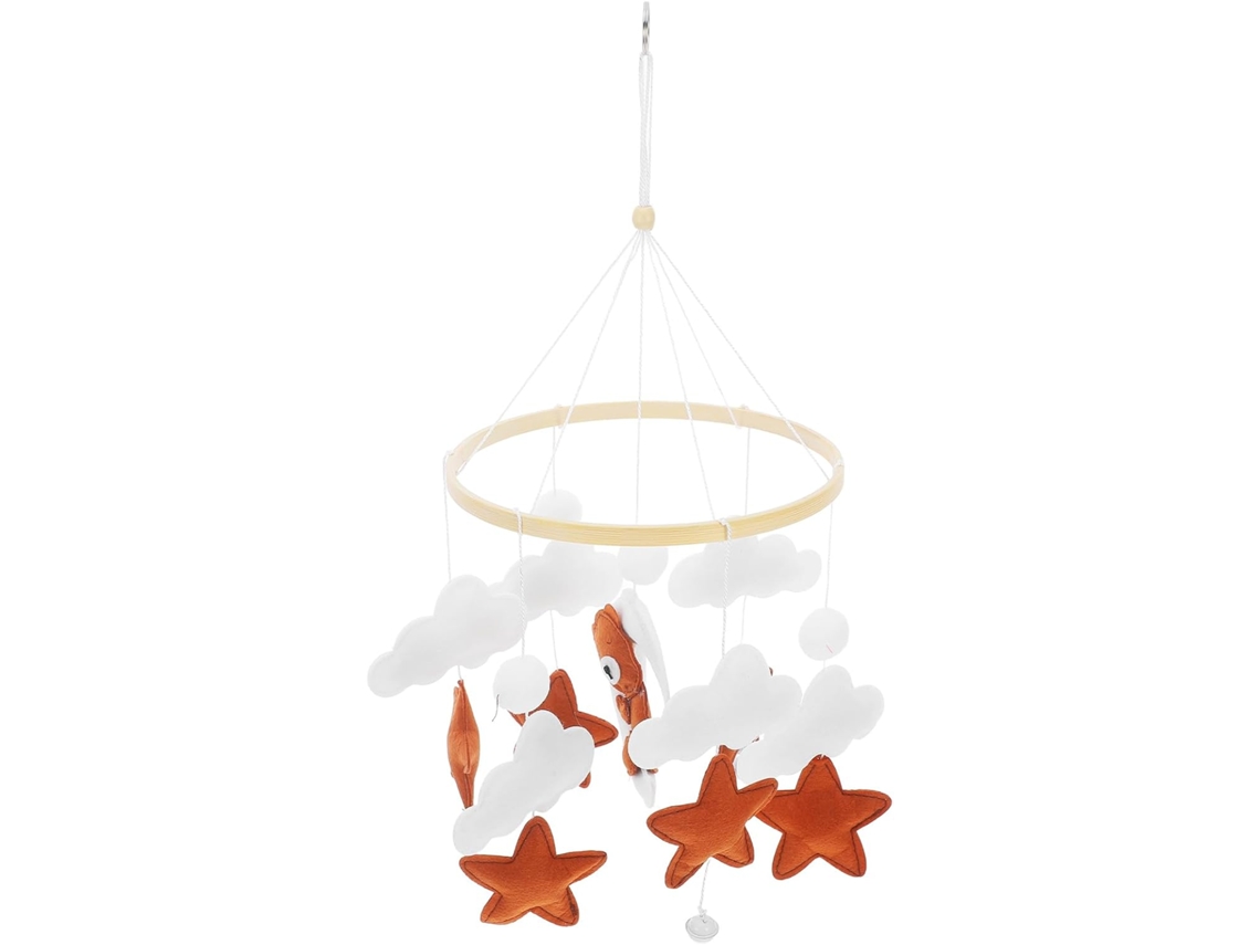 Móbile para Berço com Desenho de Urso e Estrela, Brinquedo para Berço CHABERLU