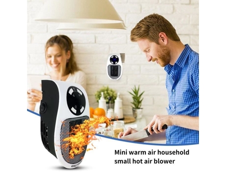 Aquecedor com Ventilador Cerâmico WIRLSWEAL 4 Kw Termostato Eletrônico Preto