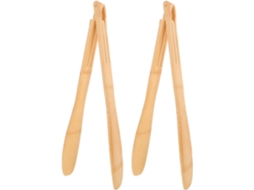 Pinça Para Torradas Hanabass, Leve E Elegante, Feita De Bambu Natural, Conjunto Com 2 Unidades, Antiderrapante, Ideal