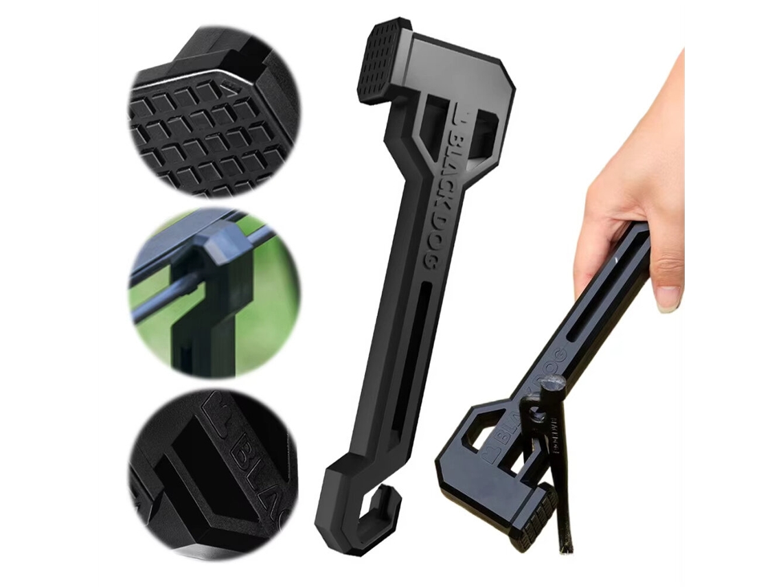 Martelo De Fixação De Estacas Para Barraca De Camping Blackdog Multifuncional Para Uso Externo Portátil Ideal Para Caminhadas Camping E Jardinagem