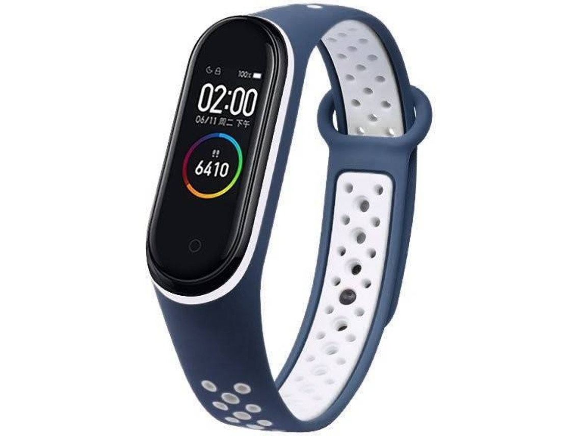 Bracelete Xiaomi Mi Band 4/3 LMOBILE Band Strap Dots (Azul Marinho e Branco)