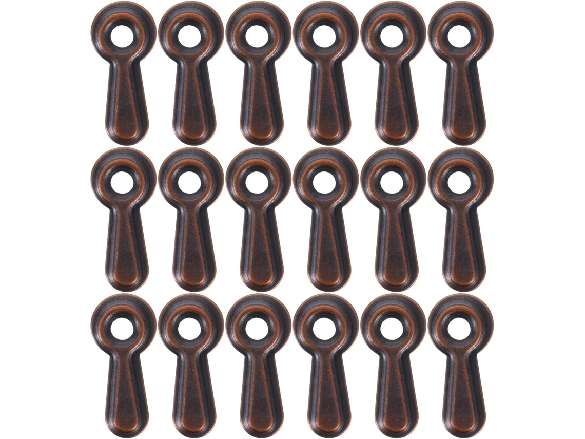Conjunto 100 Clips Metálicos Molduras Acabamento Vermelho Cobre Acessórios Montagem Parafusos Peças Versáteis GOKOCO