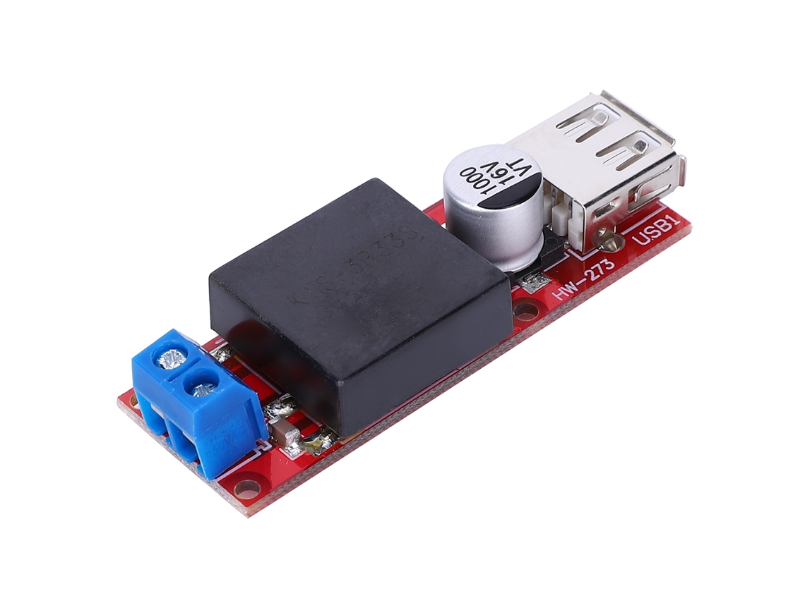 Módulo Conversor Dc Dc Step Down 7v 24v para 5v 3a com Porta Usb