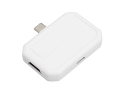 Aetheria hub Type C 3 em 1 com Interface Multimídia Hd, Usb3.0 e Pd, Branco, Resolução 4k30hz