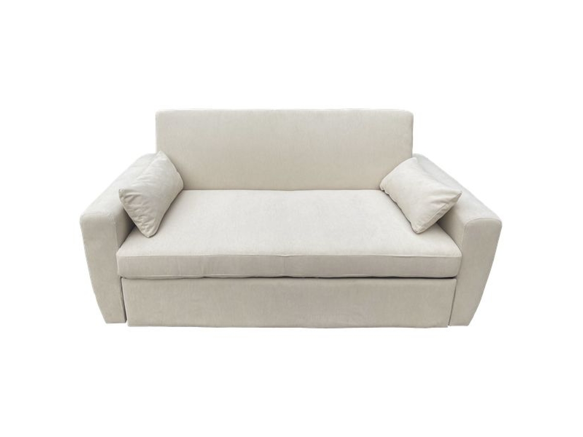 Sofá-Cama de Pana Bege 2 Lugares Matt HAPPY GARDEN