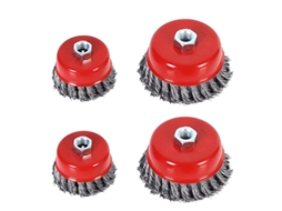 Cepillo de Alambre para Esmeril Angular 4 Peças Ø75mm e 100mm | S/MARCA
