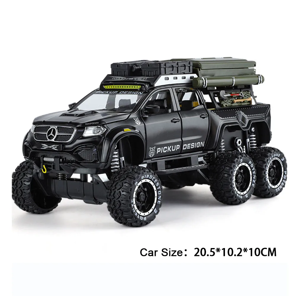 (classe X Preta) Escala 1:28 - Miniatura De Veículo Recreativo/camping, Presente Para Meninos