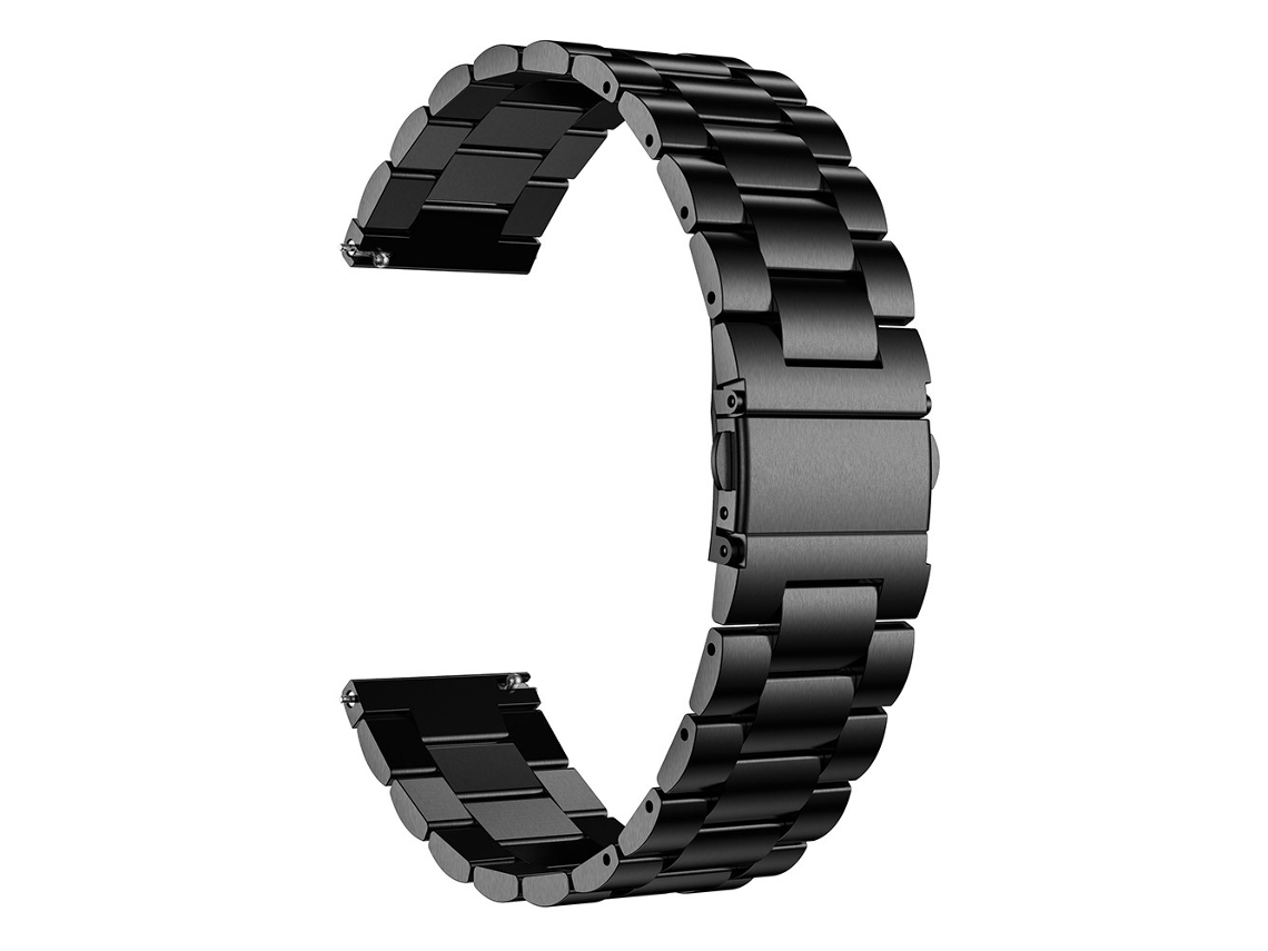 Pulseira De Metal Em Aço Inoxidável Para Galaxy Watch 3, 45 Mm - Preta